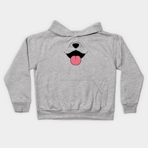 Happy Doggy Kids Hoodie by Episodic Drawing